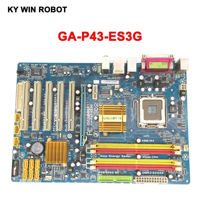 Ga p43 es3g. Ga-p43-es3g Rev. 1.1. Gigabyte p43t-es3g. Материнская плата p43t-es3g. P43-es3g (Socket 775).