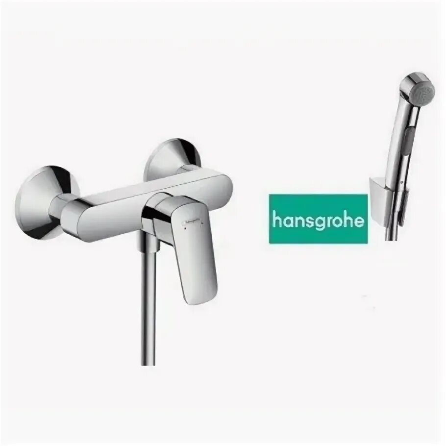 Смеситель гигиенический hansgrohe. Гигиенический комплект Hansgrohe logis.