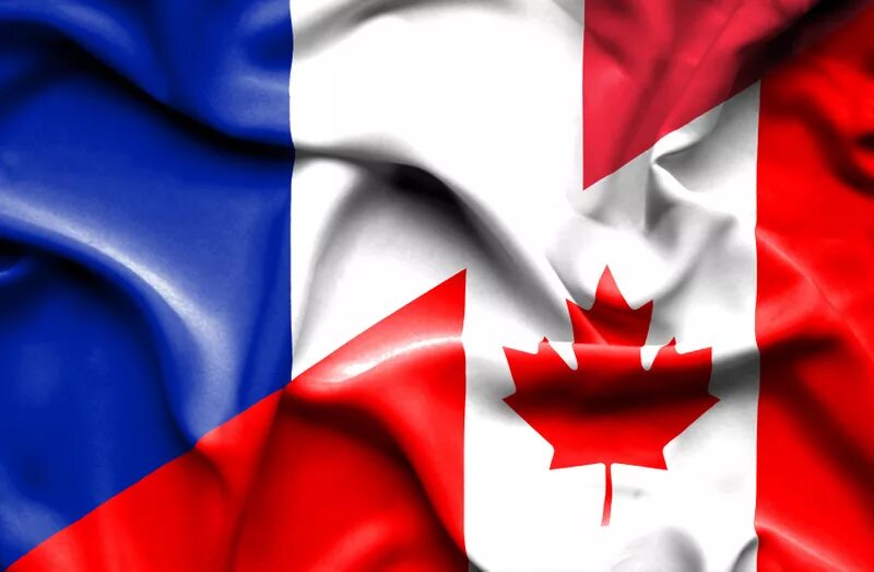 French canada. Флаг Канады и Франции. Французский и канадский флаг. Канада английский и французский. Канадский французский.
