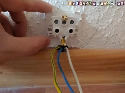 Как подключить накладную двойную розетку