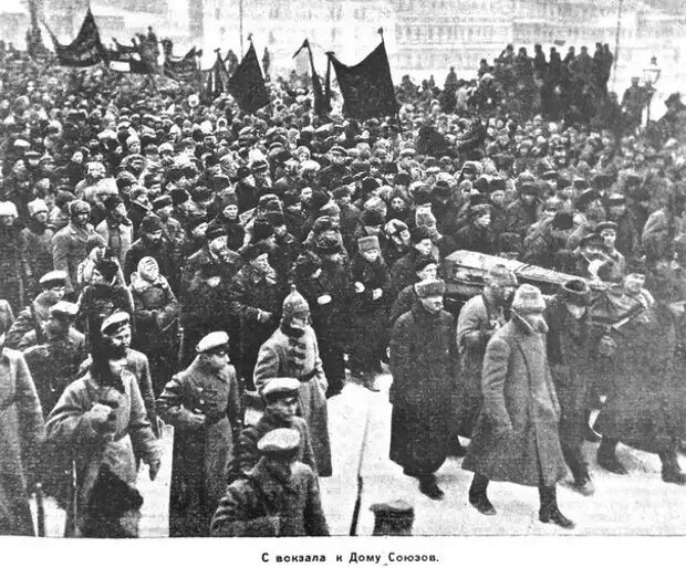 1924 Похороны Владимира Ленина.