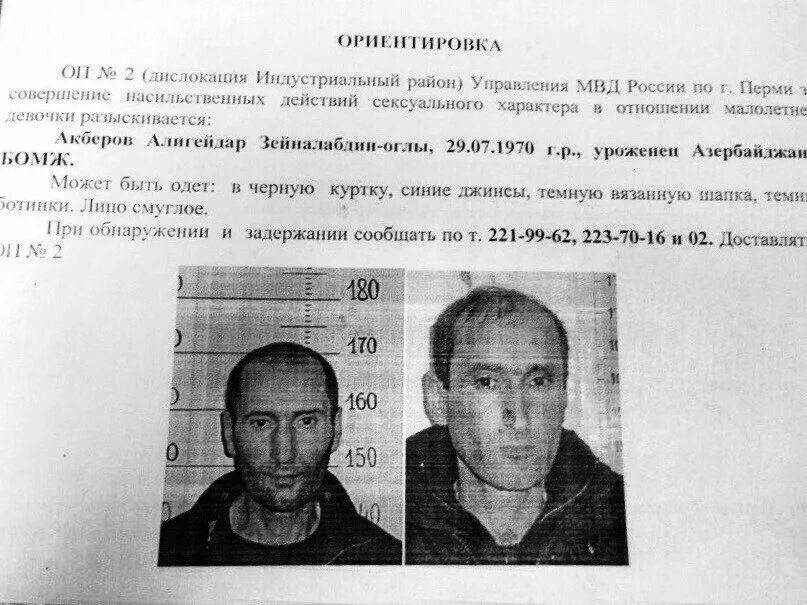 Структура ориентировки