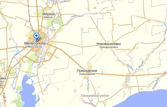 Село работина запорожская область карта. Мелитополь на карте запорожская область на карте.