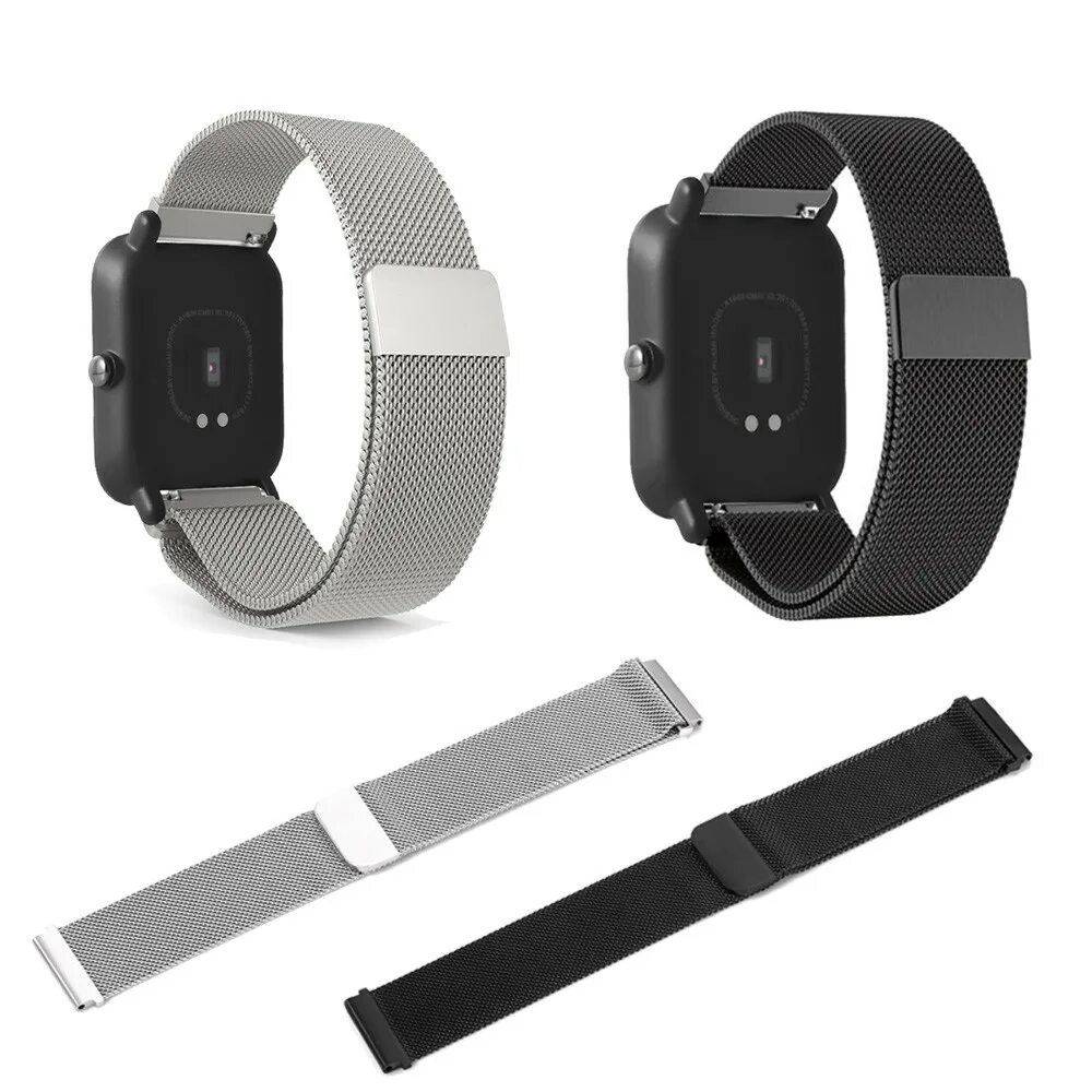 Amazfit Band 7 ремешок. MIJOBS Миланский ремешок для Amazfit Bip. Ремешок Миланская петля для Amazfit Bip. Ремешок Amazfit 26 мм.