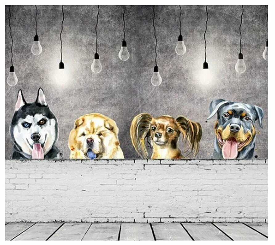 интерьерная наклейка на стену животные. декор на стену собака. собака стена. дизайн собаки для стены. собака в интерьере.