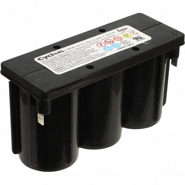 Lead batteries. ENERSYS Cyclon 0819-0012 6v-2.5Ah/2314w-. 2.5 Ah 6v Cyclon. ENERSYS Cyclon 2,5ah d 12v (2x3). Cyclon 0819-1006 /6v-2.5Ah/19123.