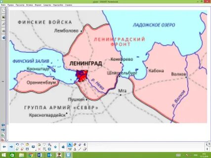 Карта блокадного ленинграда