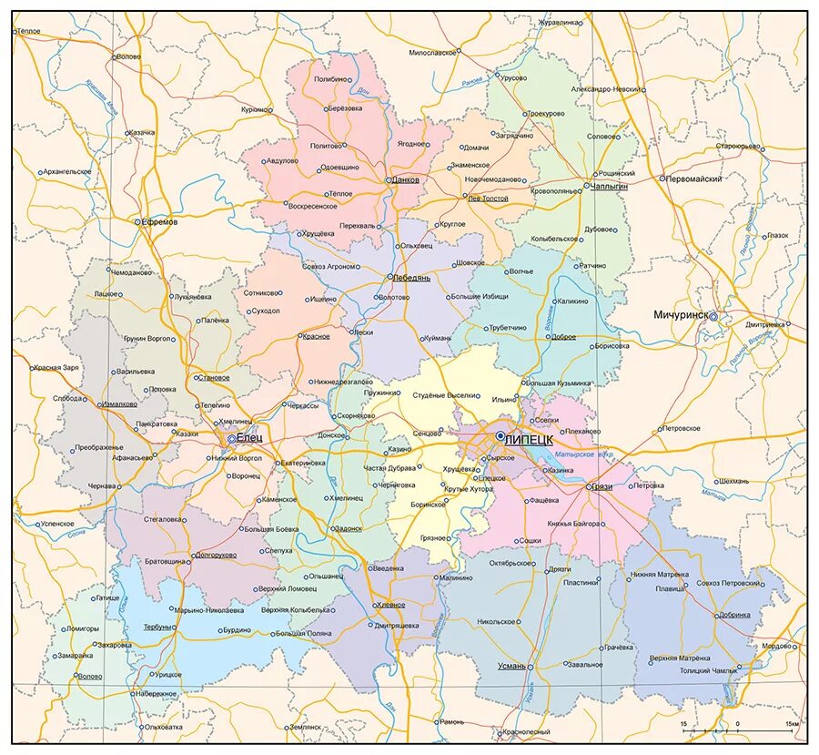 Липецкая область на карте с районами. Карта Липецк Липецкая область. Липецкая область г. Липецк на карте России. Липецкая область Липецкий район карта с районами и деревнями. Липецкая область на карте России с городами.