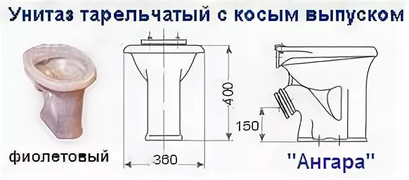 Унитаз косой выпуск с полочкой