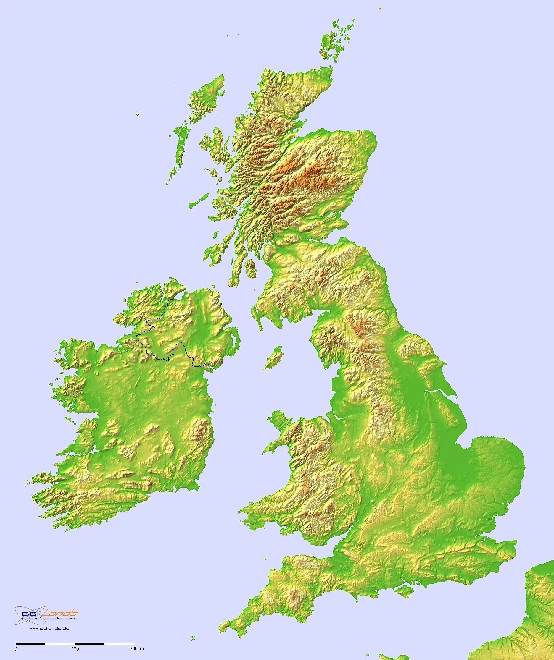 Остров великобритания острова европы. Карта рельефа Англии. Рельеф Великобритании карта. Рельеф Британии. Рельеф британских островов.