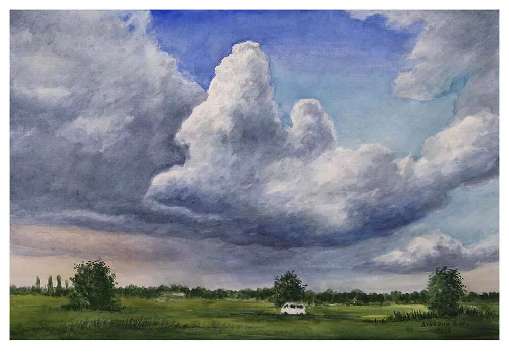 Облака изо. Рисование неба. Небо гуашью. Рисование облаков акварелью. Облака гуашью.