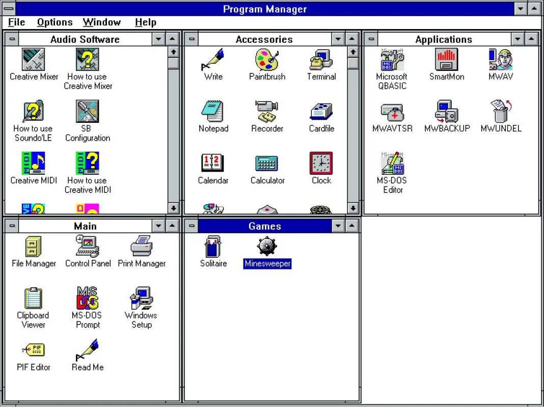 Windows 95 virtualbox. Windows 3.11 интерфейс. windows 3.1 игры. windows 3.11 игры. windows 3.1 структура.