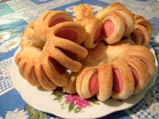 Сосиски в тесте "Цветок" 0 Food, Ethnic recipes, Sushi