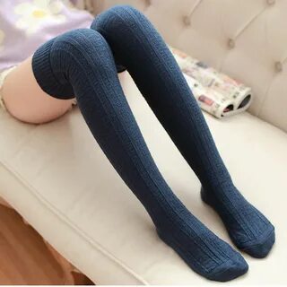Длинные носки calcetines, однотонные, женские, облегающие, высокие, зимние,...
