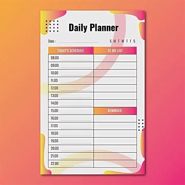 Daily table. Daily table