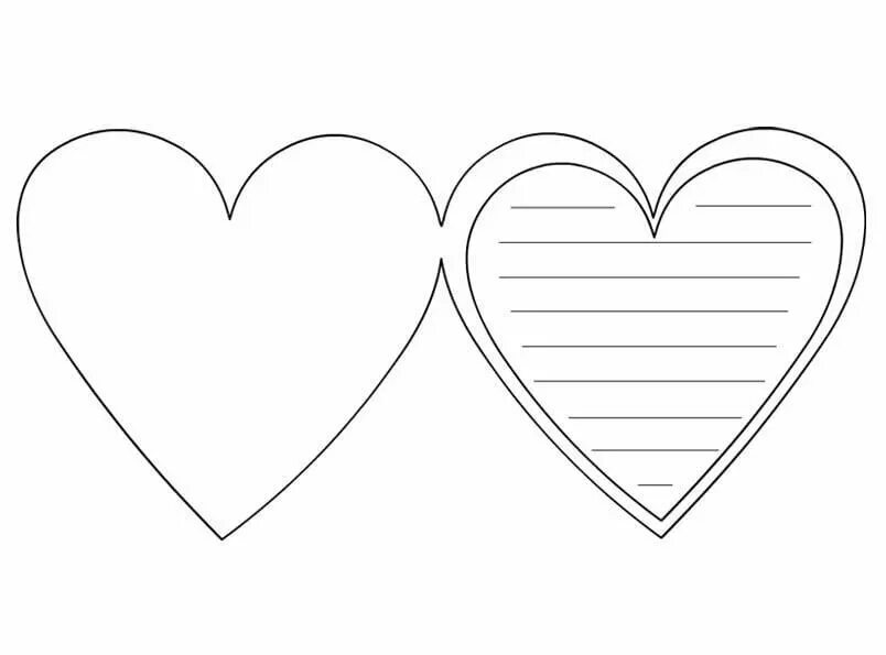 Шаблон сердечка для валентинки. Шаблон сердечка для валентинки. Заготовки для валентинок. Сердечко трафарет для вырезания. Заготовки для валентинок.