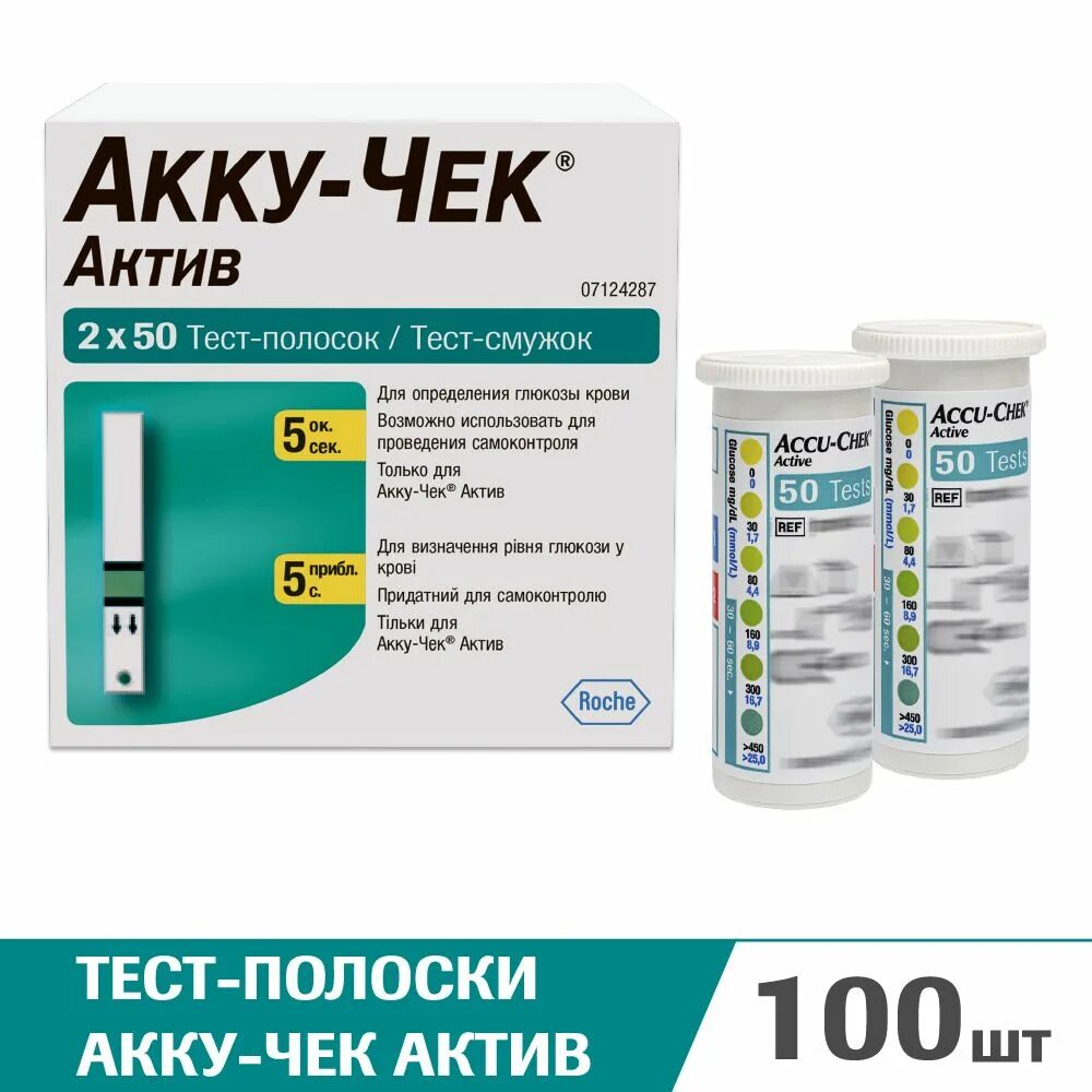 Accu Chek Active полоски 100. Акку-чек Актив тест-полоски n50х2 Рош диагностикс ГМБХ 1/2. Акку чек полоски 100 штук. Акку чек Актив 2х50.