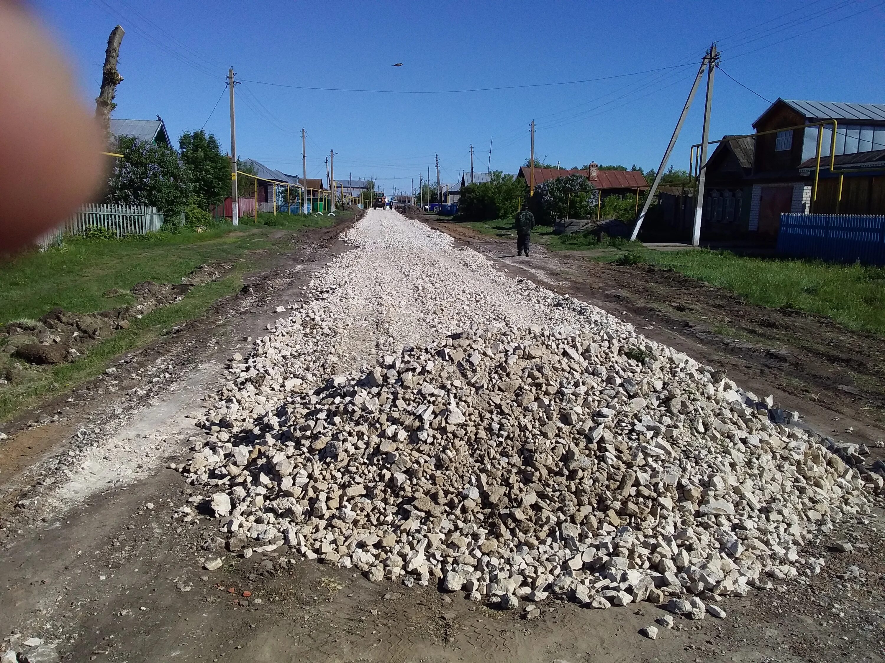 Строительство сельских дорог. Поселковая дорога. ТБО Апастово. Мензелинский район деревня Кызыл Тюбяк.