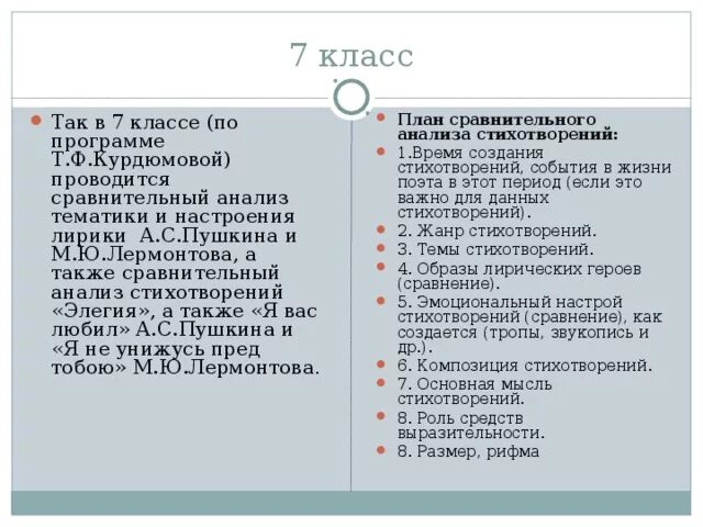 Сравнительный анализ стихотворений пушкина и лермонтова пророк. Сравнительный анализ стихотворений план. Сопоставительный анализ стихотворений. План анализа стихотворения. План сопоставления стихотворений.