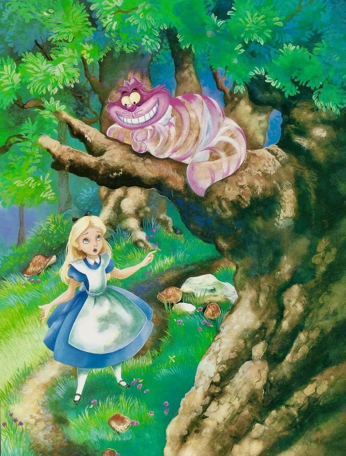 Сказка алиса в стране чудес словами. Алиса и Чеширский кот Дисней. Чеширский кот Алиса в стране чудес. Алиса в стране чудес сказка. Алиса в стране чудес Алиса.