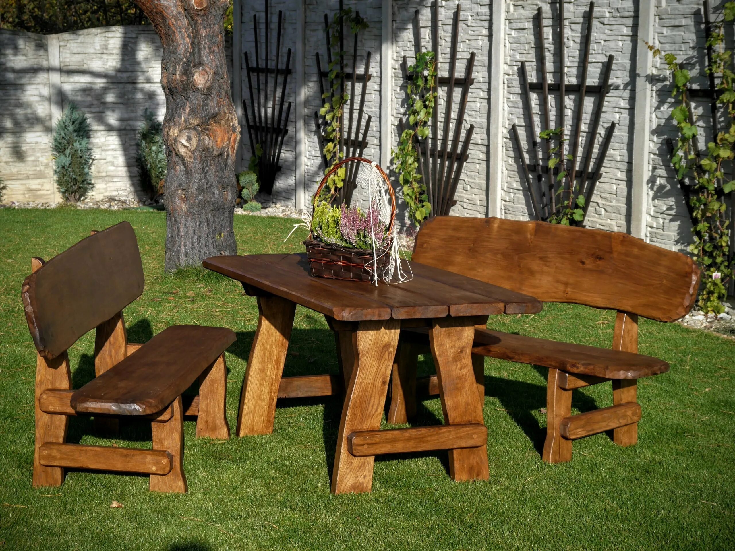 Садовая мебель из дерева. Стол для дачи. Садовый столик из дерева. Стол для дачи из дерева. Загородный стол