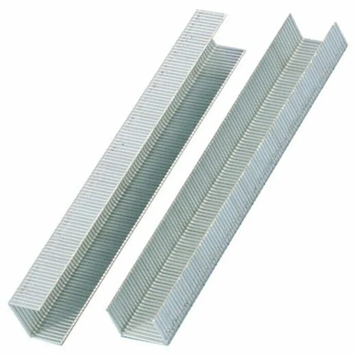 Скоба 10x0,7мм (10116070/271118/0040552 /1, китай). Скобы для степлера закал. Скобы закал. Скобы плоские (5000 шт; 16 мм; тип 53f) для степлера kraftool. "stelgrit".