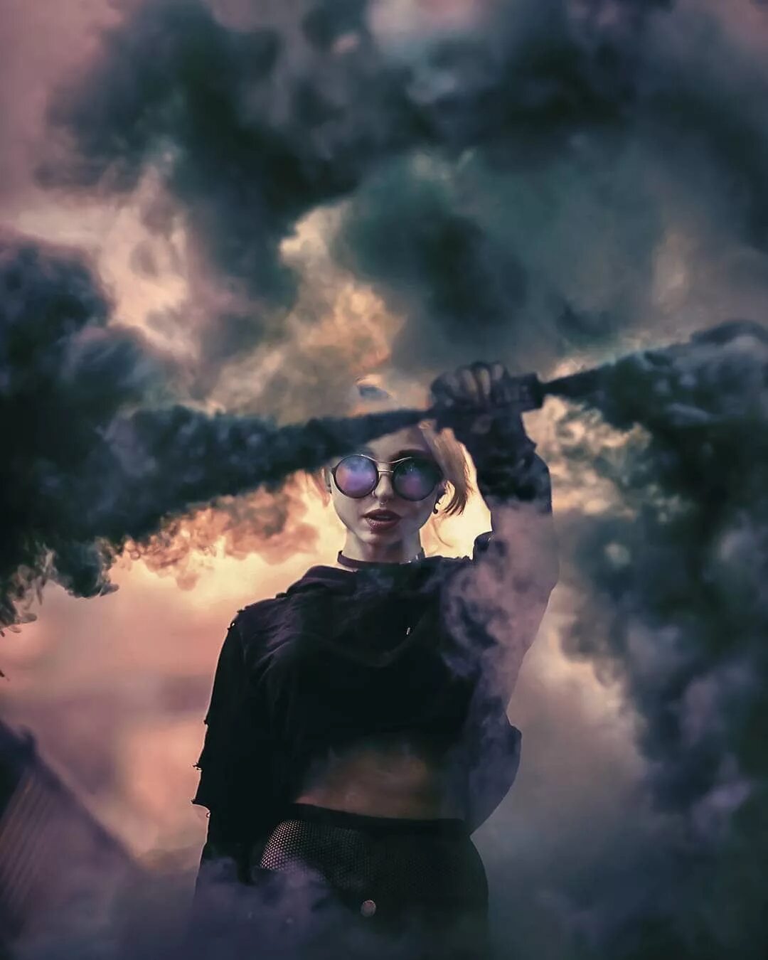 Through the smoke