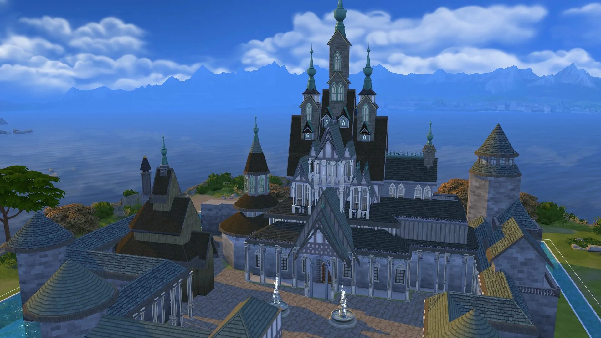 Игра frozen castle. Arendelle Castle. Frozen Arendelle. Freez Castle. SIMS 4 download Castle on a cloud.