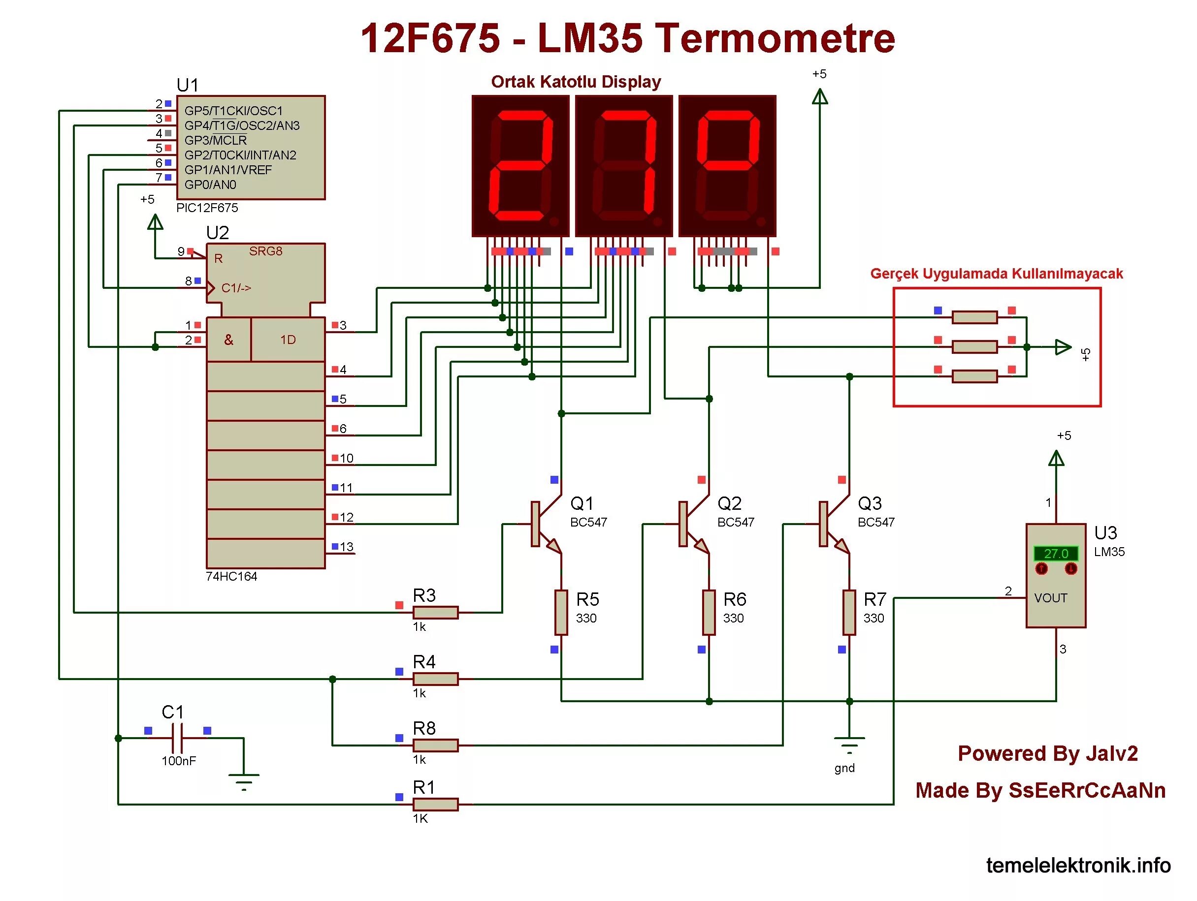 18 f lm. Термометр на pic12f675. Схема термометра на lm35. Ампервольтметр + 12f675 + LCD. Кондуктометрический датчик на 12f675.