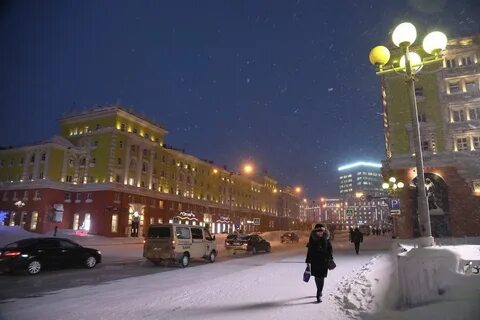 Норильск полярная ночь