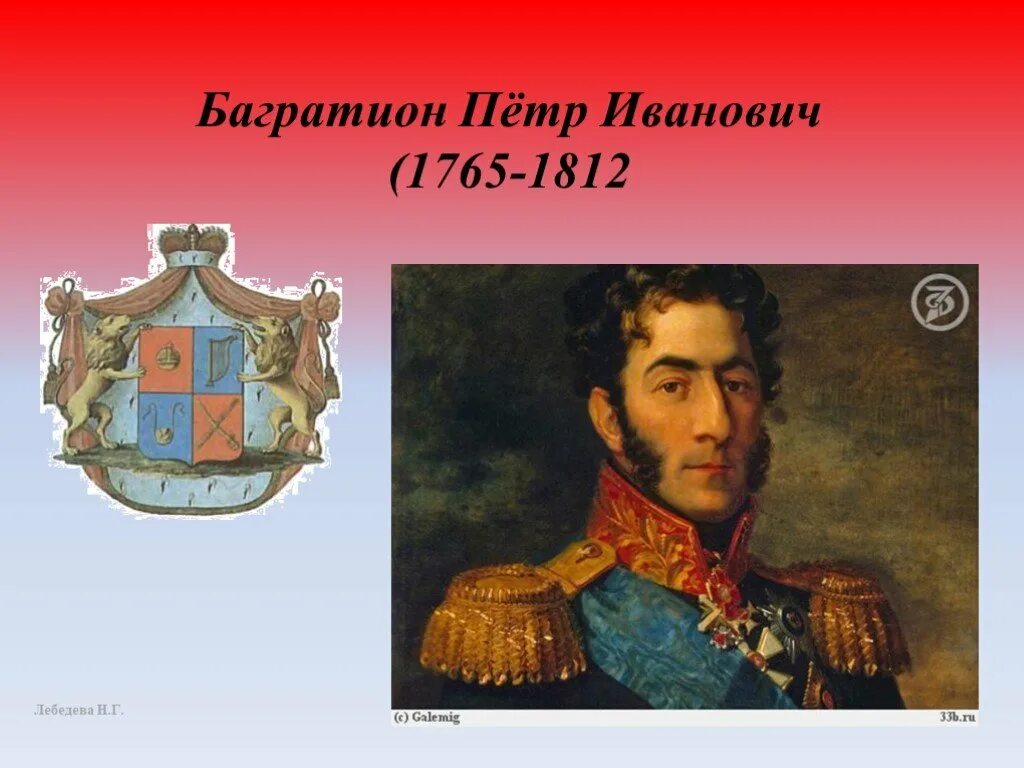 Багратион самое главное. Багратион 1812 г..