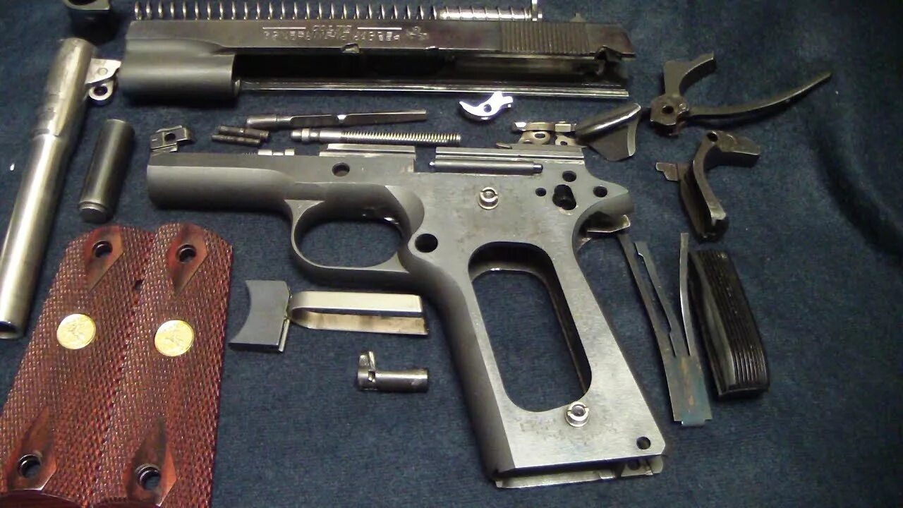 Colt 1911 .45 ACP Miniature Steel Pistol - Working Parts - YouTube