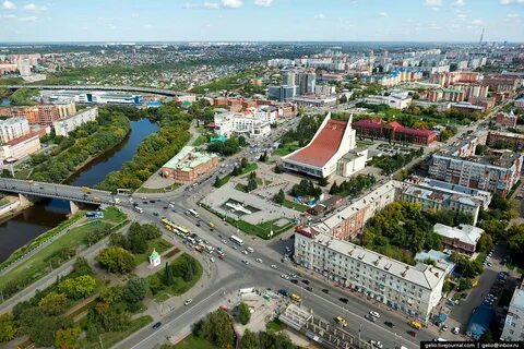 Омск с птичьего полета
