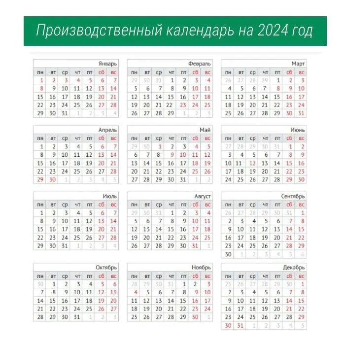 Даты 2024