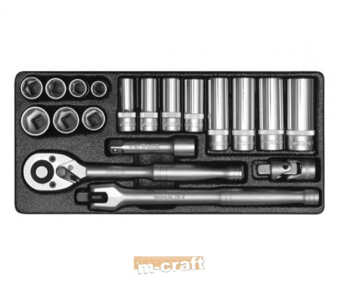 Набор головок 8 19. Yato yt38928. Набор головок с трещоткой 3/8" 19шт TLB-3-8-19pcs. Набор головок на 3/8 Yato. Yato ложемент головки.