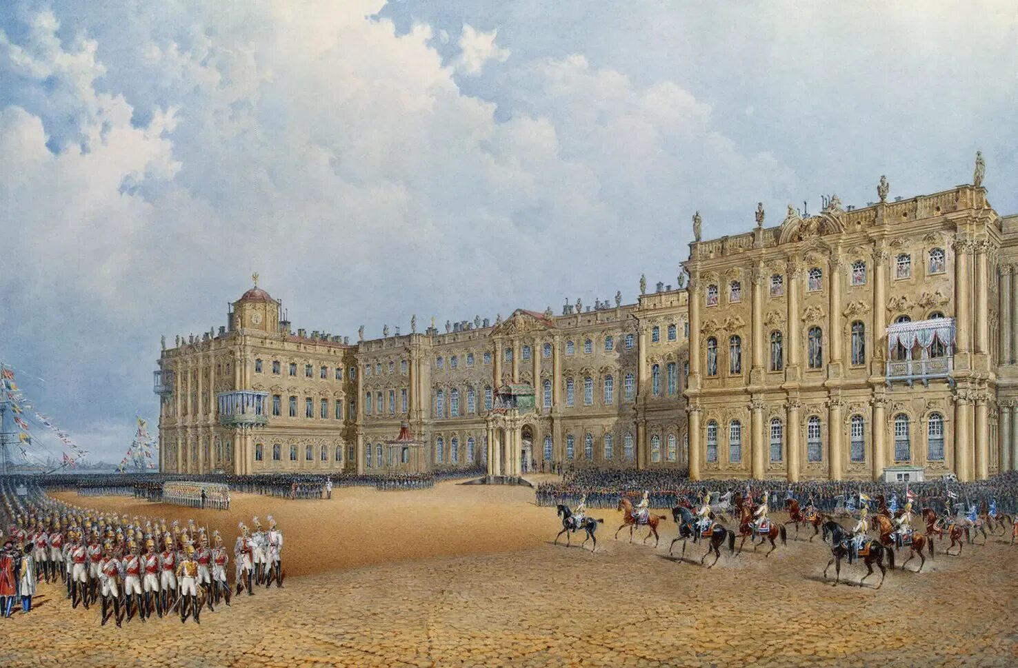 Зимний дворец 1754-1762. Зимний дворец (1754-1762 гг.).