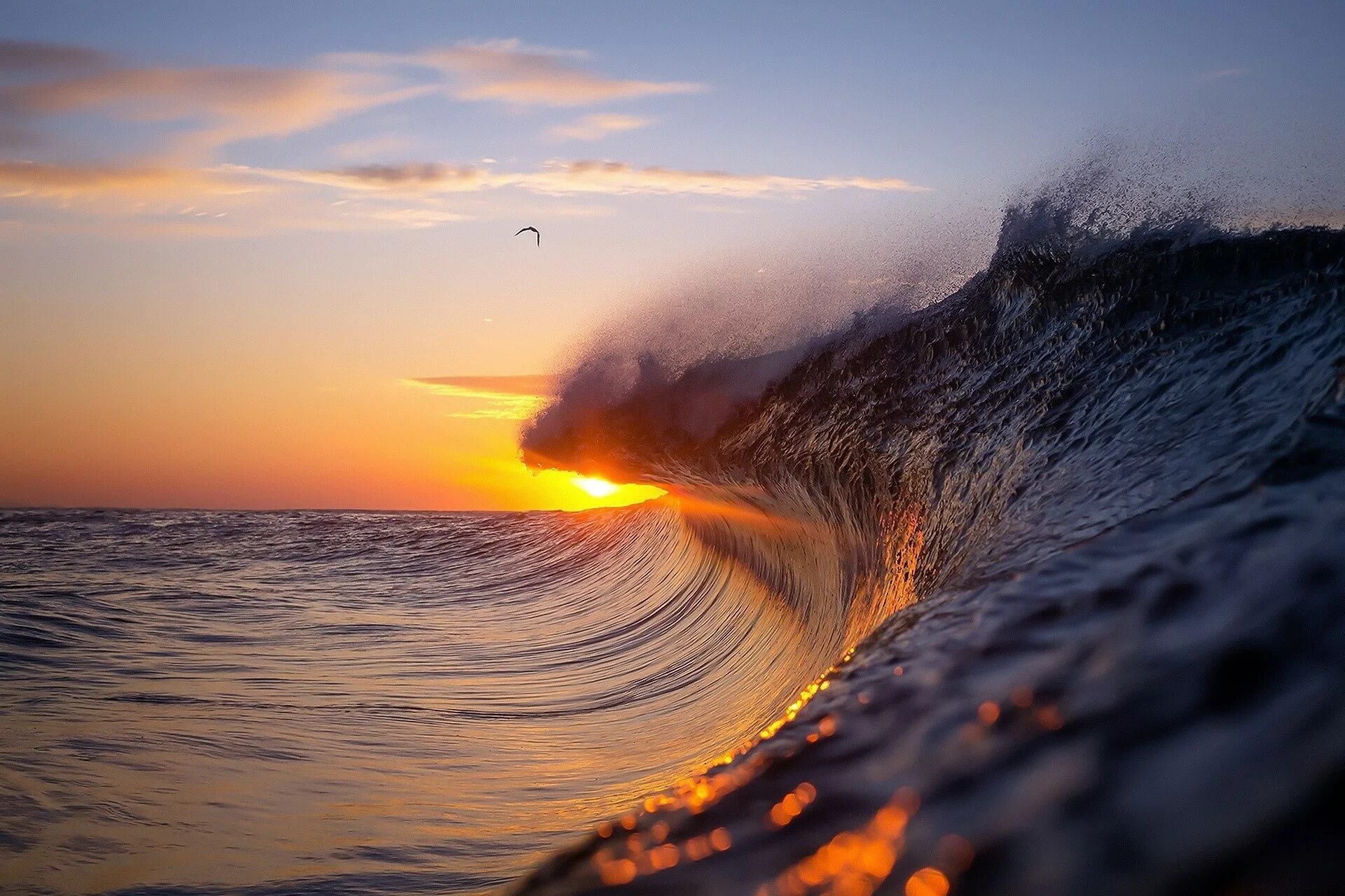 Солнце на гребне. Уоррен Килан волны. Море, волны. Морской закат. Красота моря.