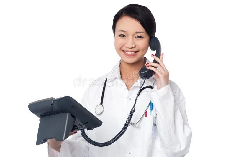 Хочу звоню врачу. Девушка врач. Звонок доктору. Телефонный разговор белой врача. Азиатские девушки у врача.