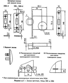 Отверстие замка