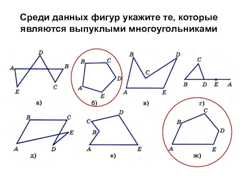 Выпуклой фигурой называется. Выпуклый многоугольник. Невыпуклый многоугольник. Не выпуклый многоугольник. Выпуклые и невыпуклые многоугольники задания.