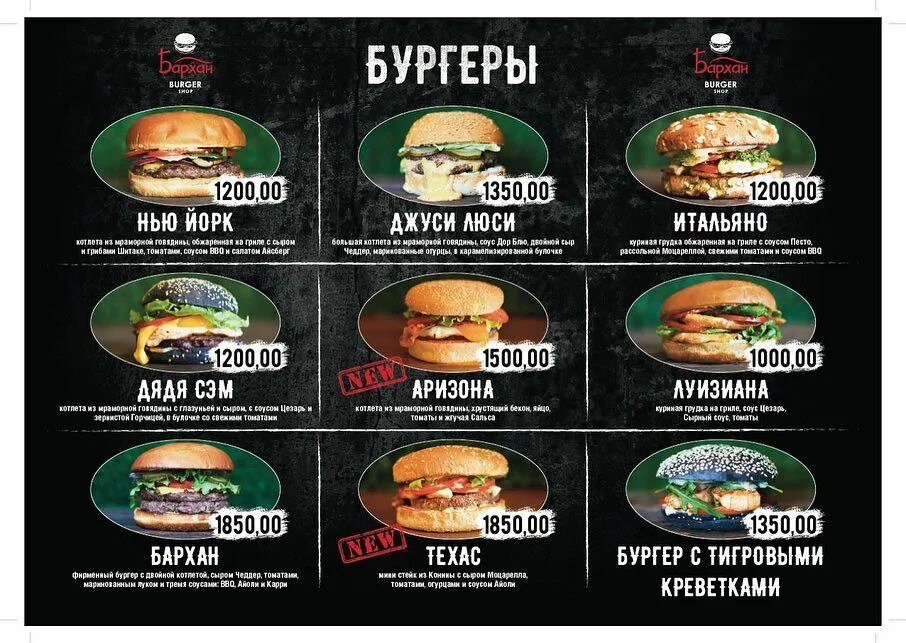 Кафе бургер меню. Кафе бургер меню