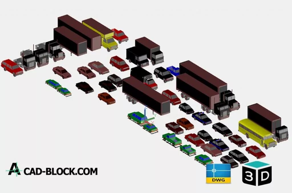 Archive 3. Блоки CAD. 3д блоки для автокада. AUTOCAD 3d Blocks. Автокад модели.