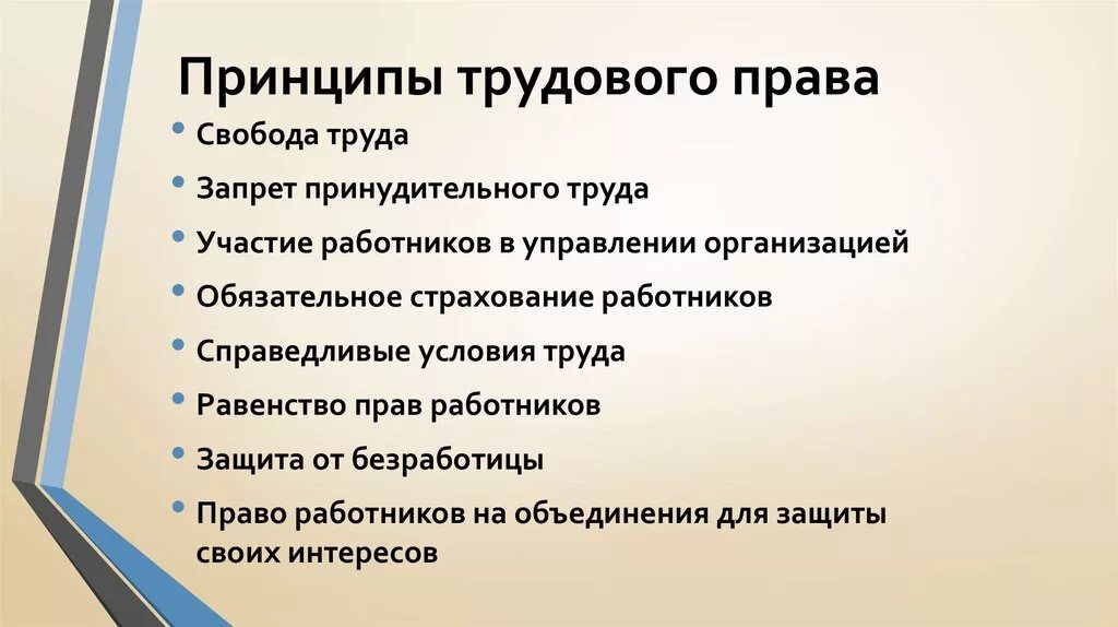 Свобода труда работодателей. Трудовое право принципы кратко. Принципы трудового Арава. Принципы турлового правда.