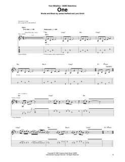 Metallica tabs
