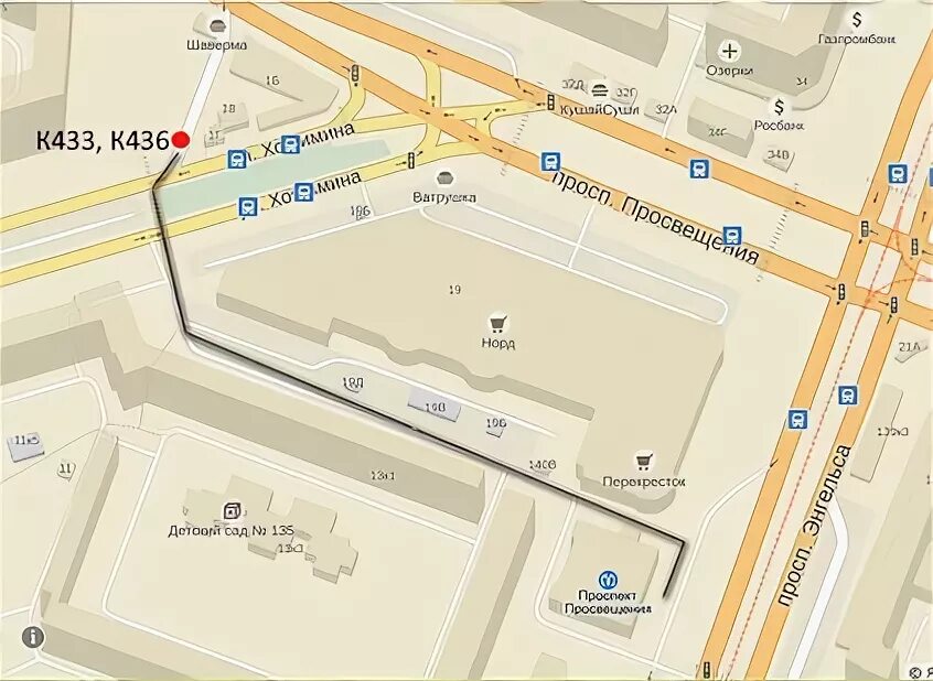 автобус до меги парнас от просвещения