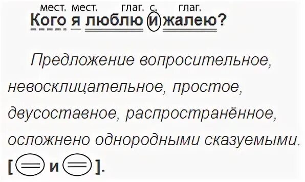 Синтаксический разбор предложения кто варежки пестрые вяжет