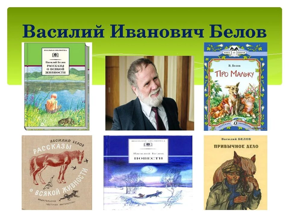 Герои произведений белова. Книги Василия Белова.