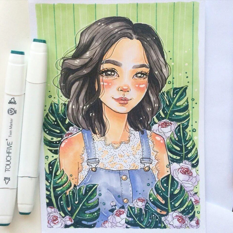 Как раскрасить маркерами. Рисование скетчей маркерами. Скетчи для раскрашивания маркерами. Скетчи маркерами. Аниме фломастерами.