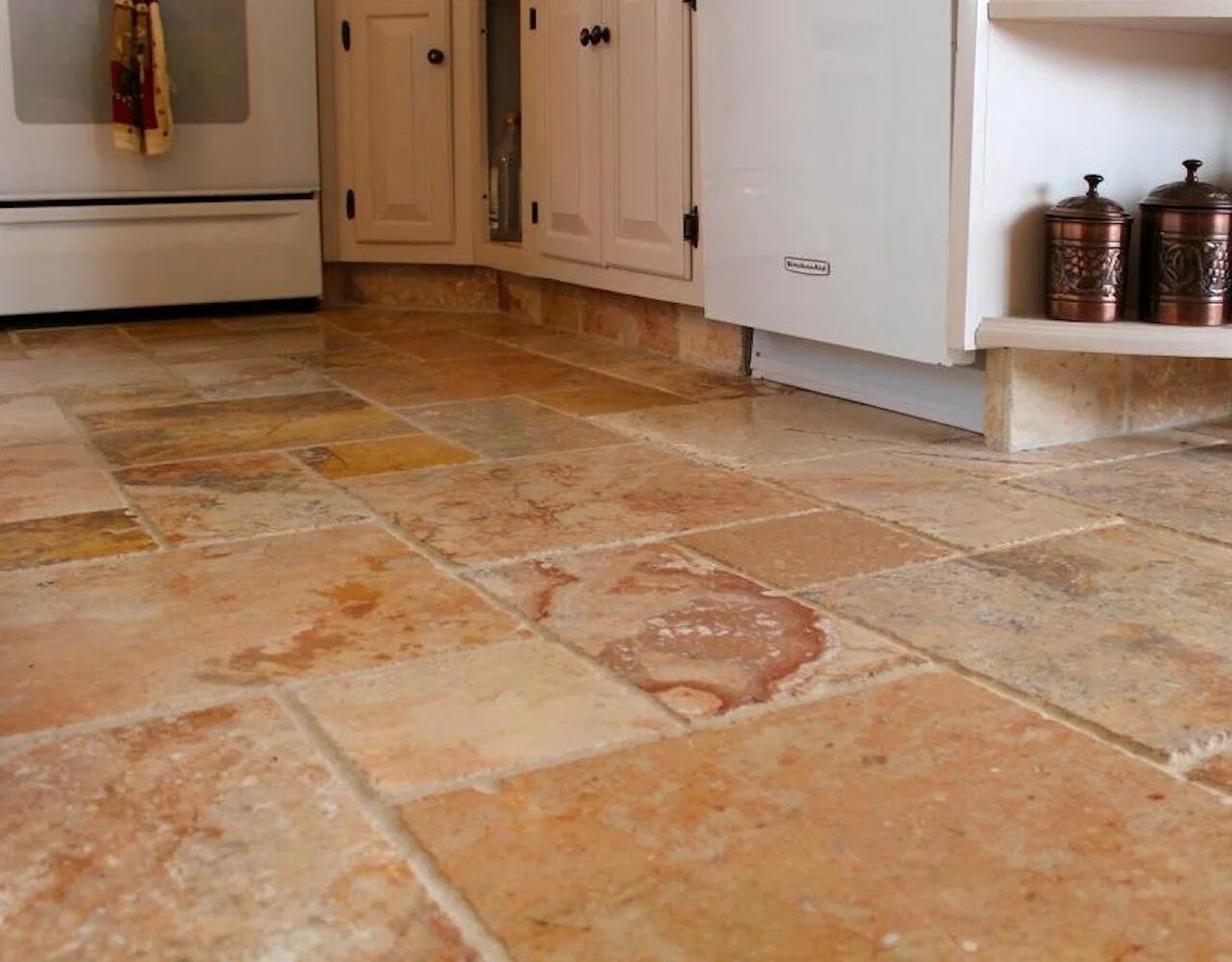 Natural stone flooring