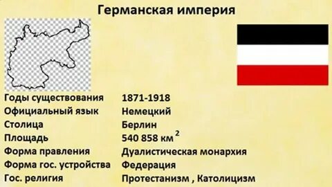 Германская империя год